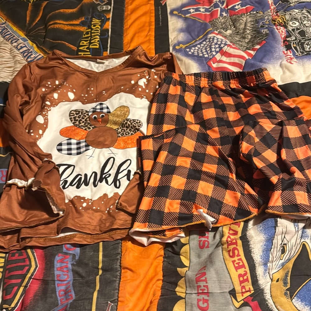 Girls Thanksgiving outfit